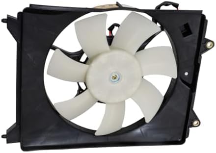 Set of 2 Front Radiator Cooling Fan Assembly Plastic Left Driver & Right Passenger Side Direct Replacement Compatible with 2012-2015 Honda Civic HO3115158 HO3115159