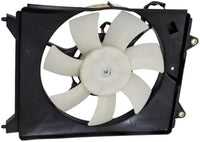 Set of 2 Front Radiator Cooling Fan Assembly Plastic Left Driver & Right Passenger Side Direct Replacement Compatible with 2012-2015 Honda Civic HO3115158 HO3115159
