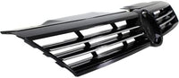 Front Grille Chrome Shell With Primed Insert Plastic Direct Replacement Compatible With 2011-2014 Volkswagen Jetta VW1200149 5C6853651AZLL