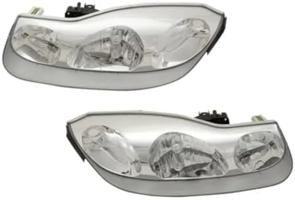 Set Of 2 Front Headlight Assembly Right Passenger & Left Driver Side Direct Replacement Compatible With 2001-2002 Saturn S-Series GM2502216 GM2503216 21124747-PFM 21124748-PFM