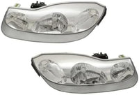 Set Of 2 Front Headlight Assembly Right Passenger & Left Driver Side Direct Replacement Compatible With 2001-2002 Saturn S-Series GM2502216 GM2503216 21124747-PFM 21124748-PFM