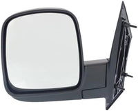 Set of 2 Front Mirror Manual Folding Non-Heated Textured Right Passenger & Left Driver Side Direct Replacement Compatible With 2003-2007 Chevrolet Express/Savana Van GM1320284