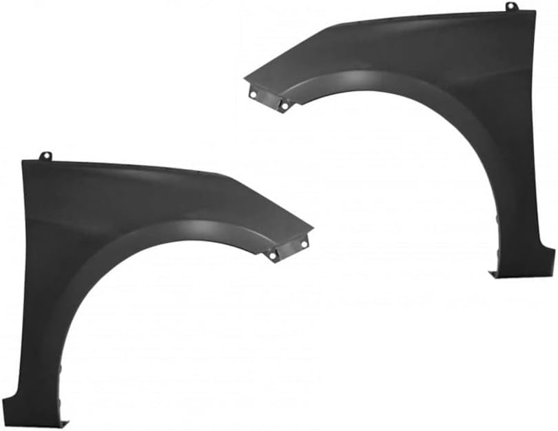 Set Of 2 Front Fender Primed Steel Left Driver & Right Passenger Side Direct Replacement Compatible With 2012-2017 Hyundai Accent HY1241154 HY1240154 663211R350 663111R350