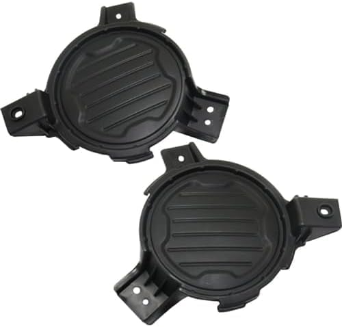 Set Of 2 Front Fog Light Cover Textured Plastic Left Driver & Right Passenger Side Direct Replacement Compatible With 2014-2016 Kia Soul KI1039128 KI1038128 86516B2000 86515B2000