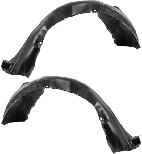 Set Of 2 Front Fender Liner Plastic Left Driver & Right Passenger Side Direct Replacement Compatible With 2012-2014 Toyota Camry TO1249160 TO1248160 5387506120 5387606120