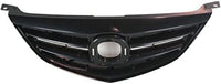 Front Grille Primed Shell And Horizontal Bar Insert Plastic Direct Replacement Compatible With 2003-2005 Mazda 6 MA1200173 GM9A50711ACC