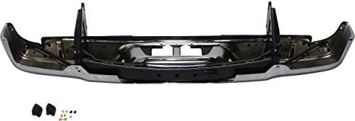 Rear Step Bumper Assembly Chrome Steel Direct Replacement Compatible With 2007-2013 Toyota Tundra TO1103117 521510C060-PFM