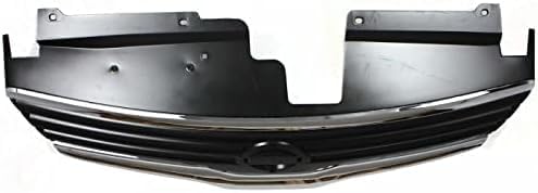 Front Grille Assembly Chrome Shell & Painted Dark Gray Insert Direct Replacement Compatible With 2007-2009 Nissan Altima NI1200221 62070ZN50A