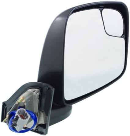 Set Of 2 Front Power Mirror Non-Towing Manual Folding Heated Textured Left Driver & Right Passenger Side Direct Replacement Compatible With 2013-2021 Nissan NI1321246 NI1320246
