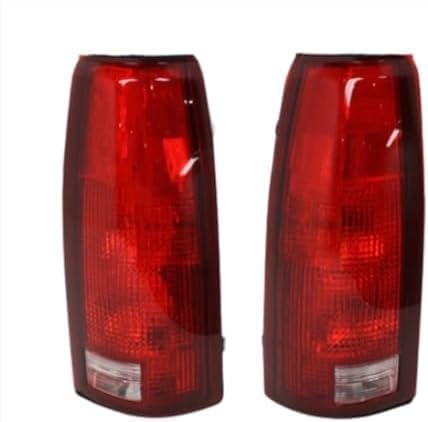 Set Of 2 Tail Light Lens And Housing Right Passenger & Left Driver Side Direct Replacement Compatible With 1988-2000 Chevrolet & GMC C/K-Series 5977868-PFM 5977867-PFM