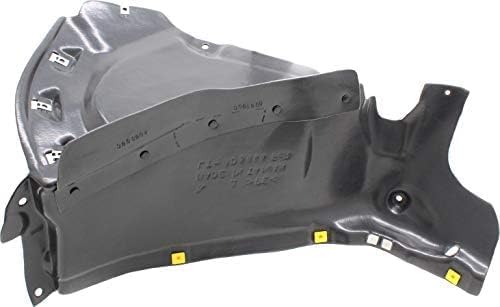 Front Section Fender Liner Right Passenger Side Direct Replacement Compatible With 2017-2018 Audi A4 AU1249134 8W0853888A-PFM