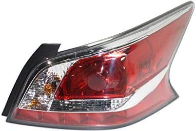 Set Of 2 Tail Light Assembly Plastic Left Driver & Right Passenger Side Direct Replacement Compatible With 2014-2015 Nissan Altima NI2801203 NI2800203 265509HM0A 265559HM0A
