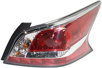 Set Of 2 Tail Light Assembly Plastic Left Driver & Right Passenger Side Direct Replacement Compatible With 2014-2015 Nissan Altima NI2801203 NI2800203 265509HM0A 265559HM0A