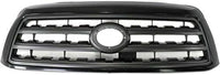 Front Grille Black Shell With Gray Insert Direct Replacement Compatible With 2008-2017 Toyota Sequoia SR5 TO1200330 531000C210C0