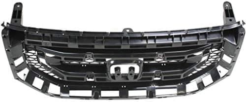 Front Grille Gray Shell And Insert Direct Replacement Compatible With 2009-2011 Honda Pilot HO1200200 75101SZAA01ZA