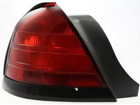 Set Of 2 Tail Light Lens And Housing With Black Molding Right Passenger & Left Driver Side Direct Replacement Compatible With 2000-2011 Ford Crown Victoria FO2801160 FO2800160
