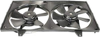 Front Radiator Cooling Dual Fan Plastic Direct Replacement Compatible with 1995-1999 Nissan Maxima / 1996-1999 Infiniti I30 IN3115101 NI3115103 NI3115109 214812L700 214813L900