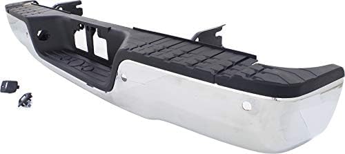 Step Bumper Assembly Chrome Steel With Sensor Holes Direct Replacement Compatible With 2007-2013 Toyota Tundra TO1103116 521510C090-PFM