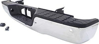 Step Bumper Assembly Chrome Steel With Sensor Holes Direct Replacement Compatible With 2007-2013 Toyota Tundra TO1103116 521510C090-PFM