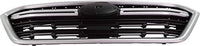 Front Grille Primed Shell And Insert Plastic With Silver Molding Direct Replacement Compatible With 2018-2019 Subaru Outback SU1200173 91121AL16B