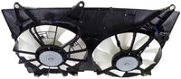 Front Radiator Cooling Dual Fan Assembly Plastic Direct Replacement Compatible with 2001-2007 Toyota Highlander / 2001-2003 Lexus RX300 LX3115102 1671120120