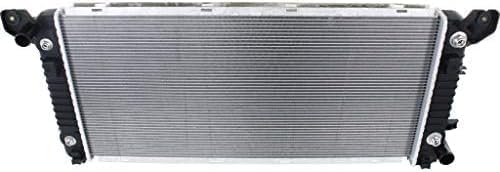 Front Radiator Aluminum Core Direct Replacement Compatible With 2014-2015 Chevrolet Silverado/GMC Sierra 1500/2015-2017 Suburban / 2016 Yukon GM3010565 84207656