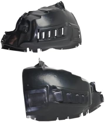 Set Of 2 Front Fender Liner Right Passenger & Left Driver Side Direct Replacement Compatible With 2014-2023 Ram ProMaster Van CH1249197 CH1248197 68193702AC 68193703AC