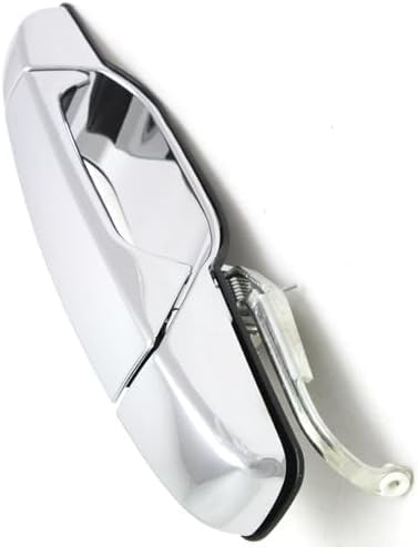 Rear Exterior Door Handle Chrome Left Driver Side Direct Replacement Compatible with 2007-2013 Chevrolet Silverado 1500 2500 3500HD GM1520130 22738725