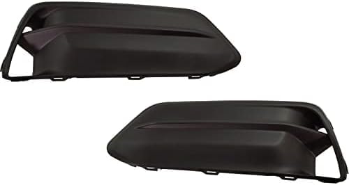 Set Of 2 Front Fog Light Cover Without Holes Plastic Right Passenger & Left Driver Side Direct Replacement Compatible With 2018-2020 Honda Accord HO1039143 HO1038143 71102TVAA00
