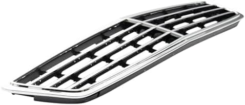 Front Grille Assembly Chrome Shell And Painted Black Insert Plastic Direct Replacement Compatible With 2001-2007 Mercedes Benz C-Class MB1200143 20388002239040
