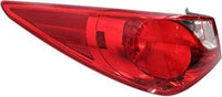 Tail Light Outer Assembly Plastic Left Driver Side Direct Replacement Compatible With 2011-2014 Hyundai Sonata HY2804116 924013Q000