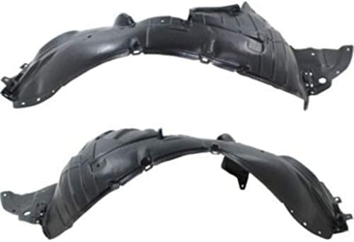 Set Of 2 Front Fender Liner Plastic Left Driver & Right Passenger Side Direct Replacement Compatible With 2009-2014 Nissan Cube NI1249125 NI1248125 638421FA0A 638431FU0A