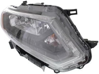 Set Of 2 Front Head Light Assembly Plastic Left Driver & Right Passenger Side Direct Replacement Compatible With 2014-2016 Nissan Rogue NI2503226 NI2502226 260104BA2A,260604BA2A