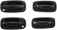 Set of 4 Front and Rear Exterior Door Handle Textured Left Driver & Right Passenger Side Direct Replacement Compatible with 2001-2006 Chevrolet Silverado/GMC Sierra GM1311129