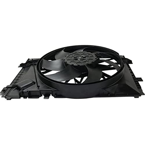 Front Radiator Fan Assembly Direct Replacement Compatible with 2006-2009 Mercedes Benz CLK350 MB3115147 2035001693 2035050255
