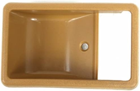 Set of 2 Front Inside Door Handle Case Beige Left Driver & Right Passenger Side Direct Replacement Compatible with 1984-1989 Toyota Pickup / 4Runner TO1358103 TO1356103
