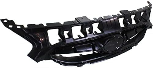 Front Grille Textured Shell And Insert Plastic Direct Replacement Compatible With 2012-2013 Hyundai Accent HY1200161 HY1200177 863511R000 863511R100