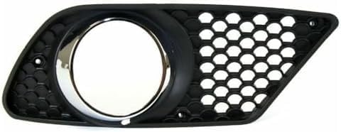 Set Of 2 Front Fog Light Molding Primed Plastic Left Driver & Right Passenger Side Direct Replacement Compatible With 2008-2011 Mercedes Benz C-Class MB1039118 MB1038118