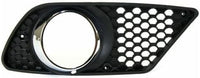 Set Of 2 Front Fog Light Molding Primed Plastic Left Driver & Right Passenger Side Direct Replacement Compatible With 2008-2011 Mercedes Benz C-Class MB1039118 MB1038118