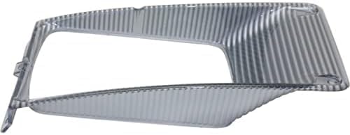 Set Of 2 Front Headlight Bezel Chrome Plastic Left Driver & Right Passenger Side Direct Replacement Compatible With 1995-2004 International 3800/4700 / 8100HD IH2511100 IH2510100