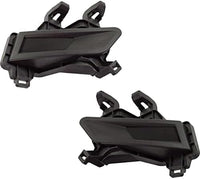 Set Of 2 Front Fog Lamp Cover Textured Right Passenger & Left Driver Side Direct Replacement Compatible With 2018-2020 Nissan Kicks NI1039167 NI1038167 622565RB0A 622575RB0A