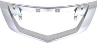 Front Grille Molding Satin Plastic Direct Replacement Compatible With 2009-2011 Acura TL AC1210114 75140TK4A01ZB