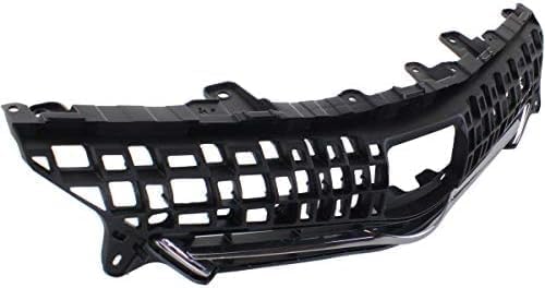 Front Grille Assembly Gray Shell And Insert With Chrome Molding Plastic Direct Replacement Compatible With 2012-2014 Toyota Prius V TO1200348 5310147010