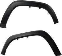 Set of 2 Front Fender Flare Textured Plastic Left Driver & Right Passenger Side Direct Replacement Compatible with 2016-2023 Toyota Tacoma TO1291109 TO1290109 7587104060 7587204060