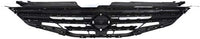 Front Bumper Primed + Grille Chrome Shell & Black Insert + Head Lights + Fog Lamp Molding Left Driver & Right Passenger Side Direct Replacement Compatible With 2010-2012 Nissan Altima