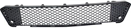 Front Bumper Center Grille Plastic Direct Replacement Compatible With 2010-2013 Mercedes Benz S65 / 2008-2013 S63 MB1036116 2218850953