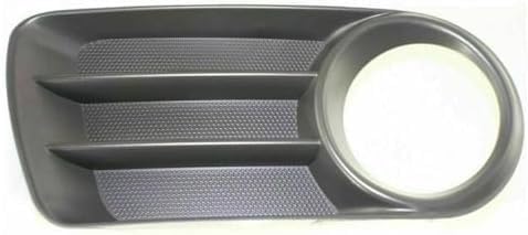 Front Bumper Center Grille + Fog Light Molding Primed With Fog Light Holes Right Passenger & Left Driver Side Direct Replacement Compatible With 2002-2005 Ford Explorer FO1036107