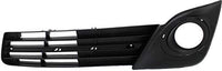 Front Bumper Lower Grille Textured + Fog Light Molding Bezels Textured Left Driver & Right Passenger Side Direct Replacement Compatible With 2012-2014 Toyota Camry TO1036129 TO1039149
