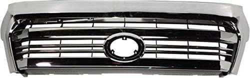 Front Grille Assembly Chrome Shell And Insert Plastic Direct Replacement Compatible With 2016-2017 Toyota Tundra TO1200431 531000C280