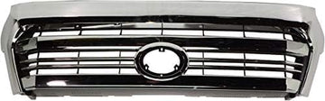 Front Grille Assembly Chrome Shell And Insert Plastic Direct Replacement Compatible With 2016-2017 Toyota Tundra TO1200431 531000C280